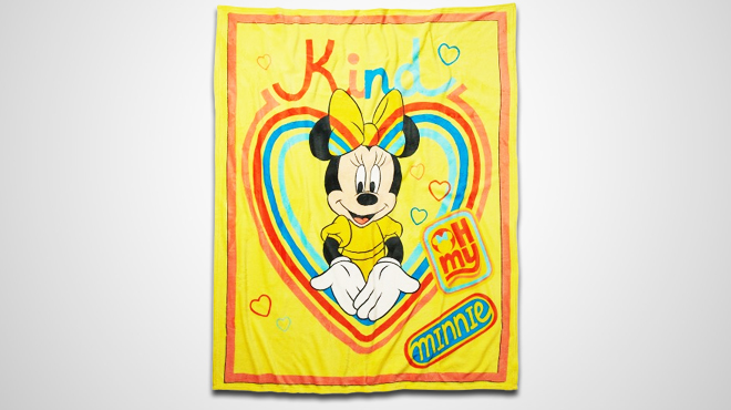 Disney Mickey Friends Minnie Mouse Throw