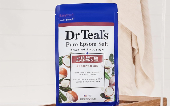 Dr Teals Epsom Salt Magnesium Soak Shea Butter Almond Oil