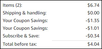 Dunkin Ground Coffee Order Summary