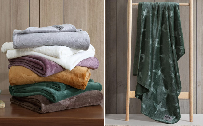 Eddie Bauer Carved Ultra Soft Plush Throw Eddie Bauer Carved Ultra Soft Plush Throw