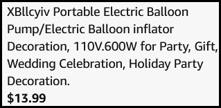 Electric Balloon Pump Checkout Screenshot