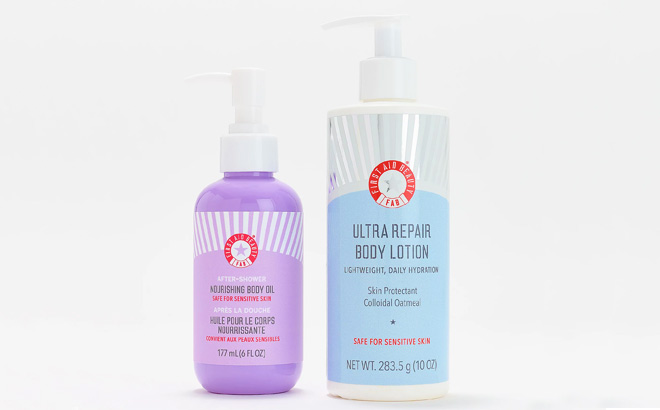 First Aid Beauty Ultimate Body Moisturizing 2 Piece Set Unscented