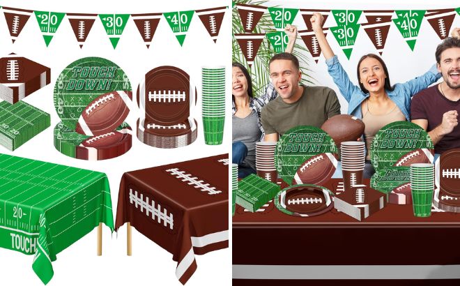 Football Party Supplies Kit