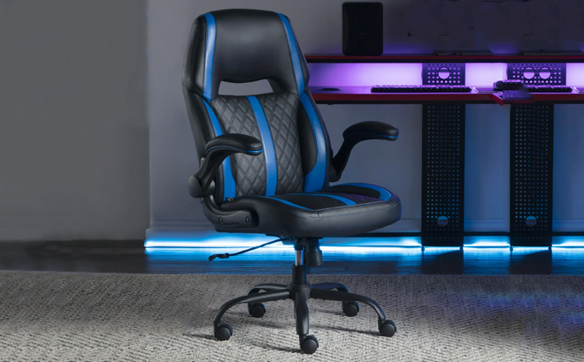 Gamer Gear Maven Gaming Chair with Flip Up Armrest and Adjustable Height and Tilt Teens and Adults Gamer Gear Maven Gaming Chair with Flip Up Armrest and Adjustable Height and Tilt Teens and Adults
