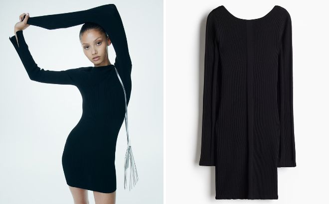 HM Rib Knit Bodycon Dress