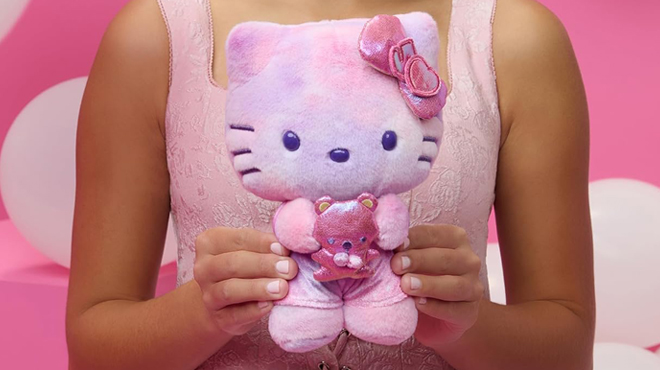 Hello Kitty 8 Inch Plush with Teddy Bear