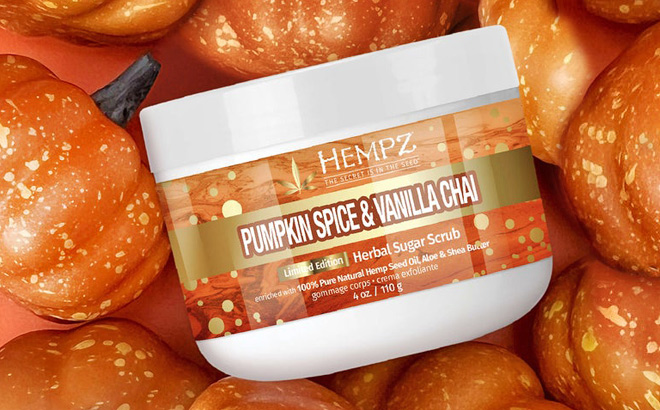 Hempz Sugar Body Scrub in Pumpkin Spice Vanilla Chai