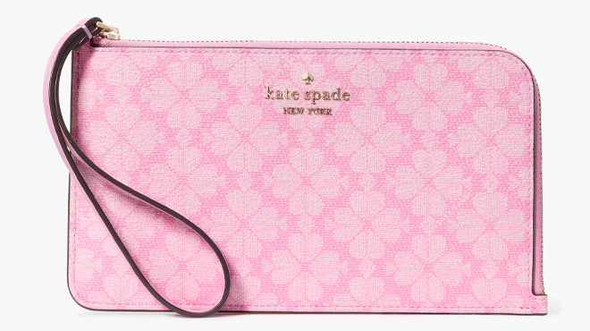 Kate Spade Lucy Spade Flower Medium L Zip Wristlet Kate Spade Lucy Spade Flower Medium L Zip Wristlet