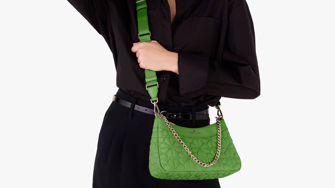 Kate Spade Spade Flower Quilted Nylon Convertible Crossbody Kate Spade Spade Flower Quilted Nylon Convertible Crossbody