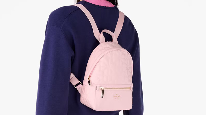 Kate Spade Spade Flower Quilted Nylon Small Backpack Kate Spade Spade Flower Quilted Nylon Small Backpack