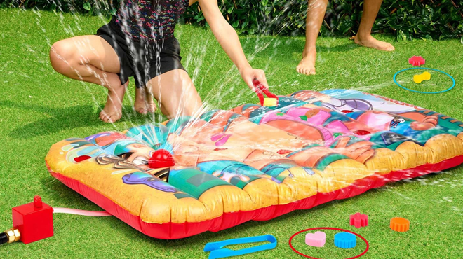 Kids playing with Hasbro Operation Splash Family Game