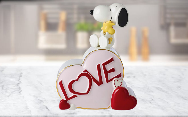 Lenox Snoopy Valentines Day Candy Jar