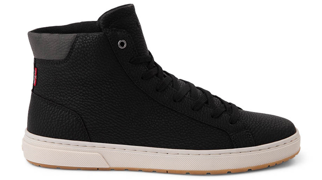 Levis Mens Caleb Hi Sneakers in Black Color Levis Mens Caleb Hi Sneakers in Black Color