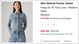 Levis Trucker Jacket at Checkout Levis Trucker Jacket at Checkout