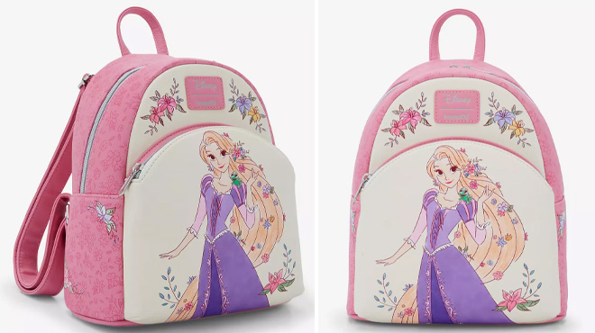 Loungefly Disney Tangled Rapunzel Flowers Mini Backpack Loungefly Disney Tangled Rapunzel Flowers Mini Backpack