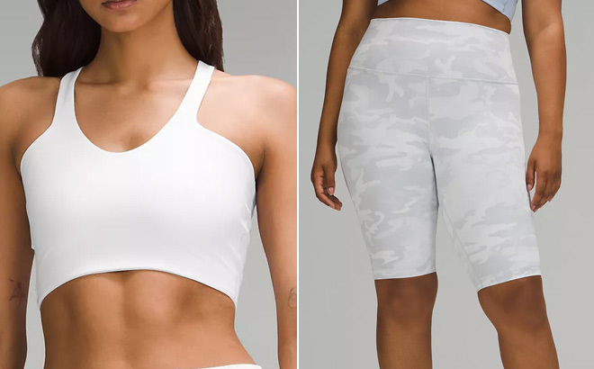 Lululemon Bend This V and Racer BraLight Support Lululemon Bend This V and Racer BraLight Support