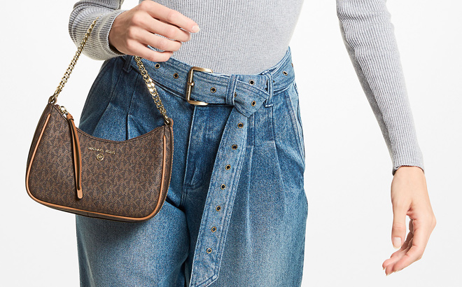 MK Jet Set Charm Small Logo Pochette