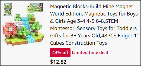 Magnetic Blocks Build Mine Magnet World Edition Checkout