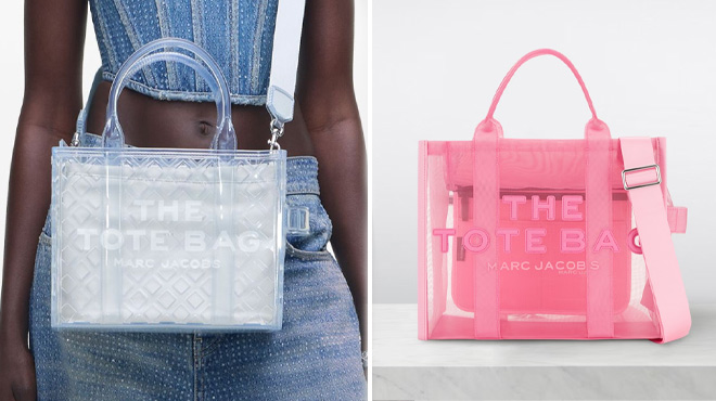 Marc Jacobs The Jelly Small Tote Bag and The Mesh Medium Tote Bag Marc Jacobs The Jelly Small Tote Bag and The Mesh Medium Tote Bag