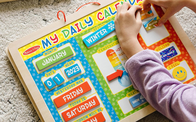 Melissa Doug My First Daily Magnetic Activities Calendar