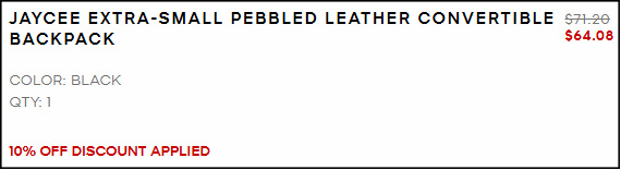 Michael Kors Jaycee Extra Small Leather Backpack Checkout