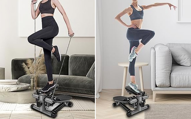 Mini Stepper with Resistance Bands Mini Stepper with Resistance Bands