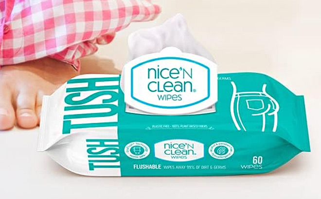 Nice N Clean Flushable Wipes 8 Pack