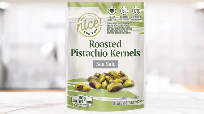 Nice Roasted Pistachio Kernels with Sea Salt