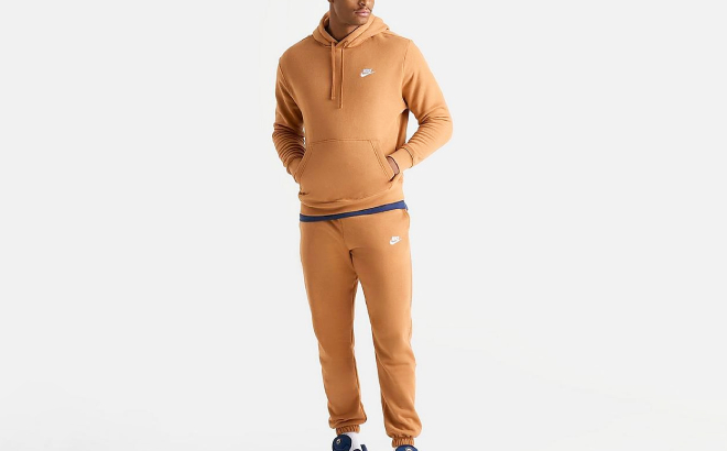 Nike Mens Sportswear Club Jogger Pants and Hoodie