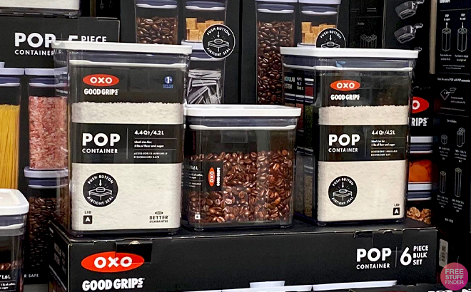 OXO Good Grips POP 4 4 Quart Square Medium Container OXO Good Grips POP 4 4 Quart Square Medium Container