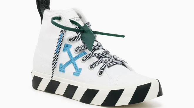 Off White Mens Mid Top Vulcanized Shoes