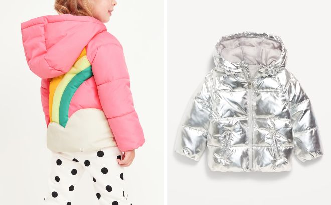 Old Navy Shiny Quilted Puffer Jacket
