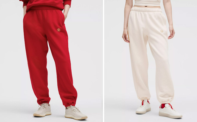 People Wearing Lululemon Lunar New Year Scuba Oversized Joggers