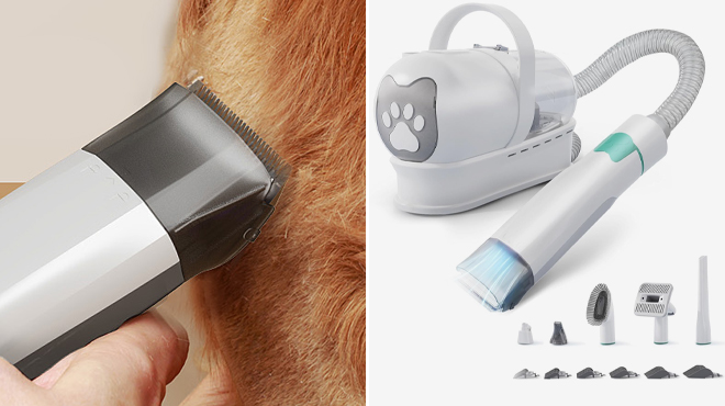 Pet Grooming Vacuum Kit