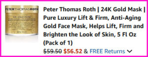 Peter Thomas Roth 24K Gold Mask Checkout Screen