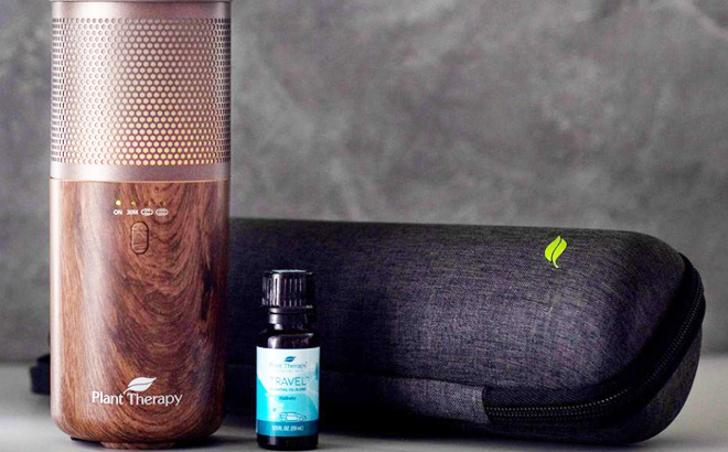 Plant Therapy Wood Grain Portable Diffuser Bundle