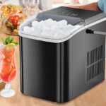 Portable Ice Machine Maker on the Table