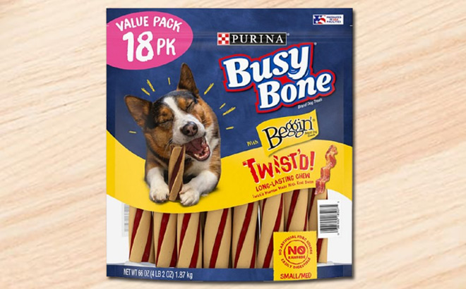 Purina Busy With Beggin Twistd Dog Treats 18 Count