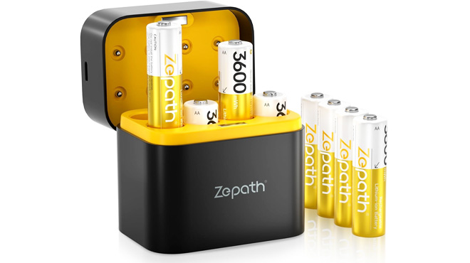 Rechargeable Batteries Lithium 8 Pack