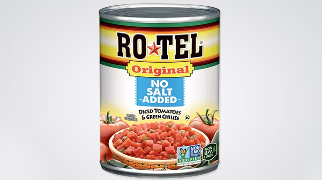 Ro Tel Original No Salt Added Diced Tomatoes and Green Chilies Ro Tel Original No Salt Added Diced Tomatoes and Green Chilies