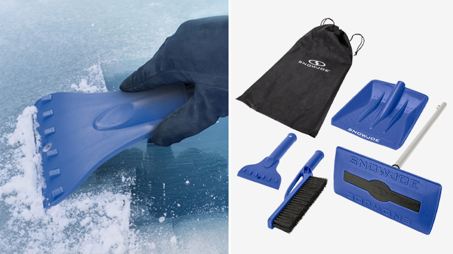 Snow Joe 4 in 1 Snow Broom Tool Kit