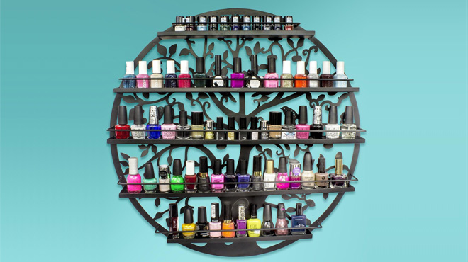 Sorbus Wall Mounted 5 Tier Nail Polish Rack Holder Sorbus Wall Mounted 5 Tier Nail Polish Rack Holder