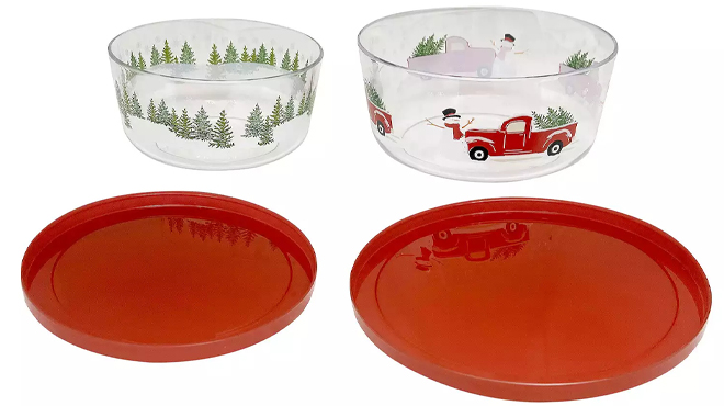 St Nicholas Square 2 Pack Stacking Containers St Nicholas Square 2 Pack Stacking Containers