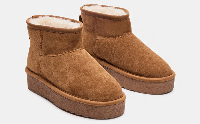 Steve Madden Comfy Chestnut Suede Booties 1