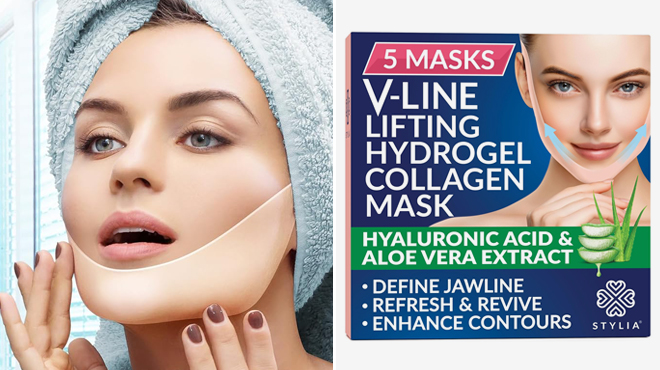 Stylia V Line Lifting Collagen Face Mask 5 Pack Stylia V Line Lifting Collagen Face Mask 5 Pack