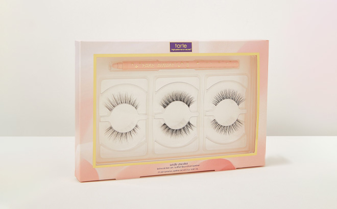 Tarte Wide Awake Lashes Liner Set on the Table