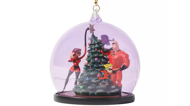 The Incredibles Glass Globe Sketchbook Ornament The Incredibles Glass Globe Sketchbook Ornament