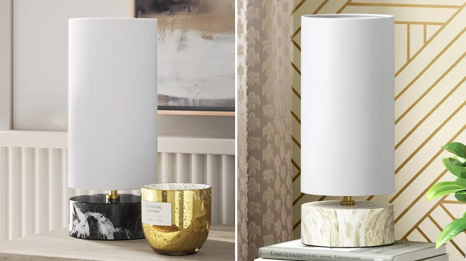 Threshold Faux Marble Mini Table Lamps