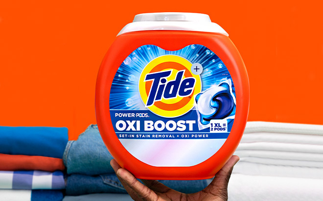 Tide Oxi Boost Power Laundry Detergent Pods 45 Count