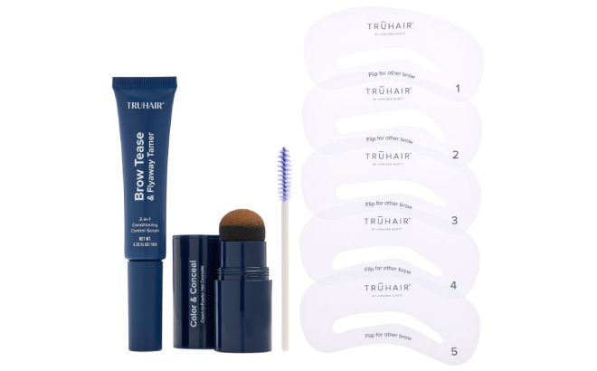 Truhair Color Conceal Root Cover Brow Kit